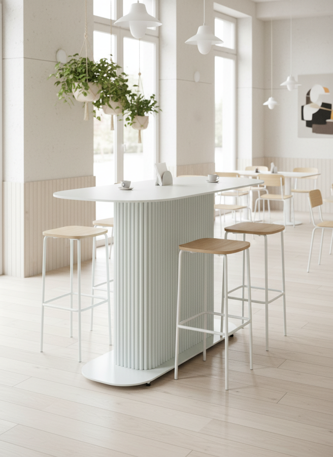 Подстолье EL QUATTRO 20 (80х50) с основанием Белый_2