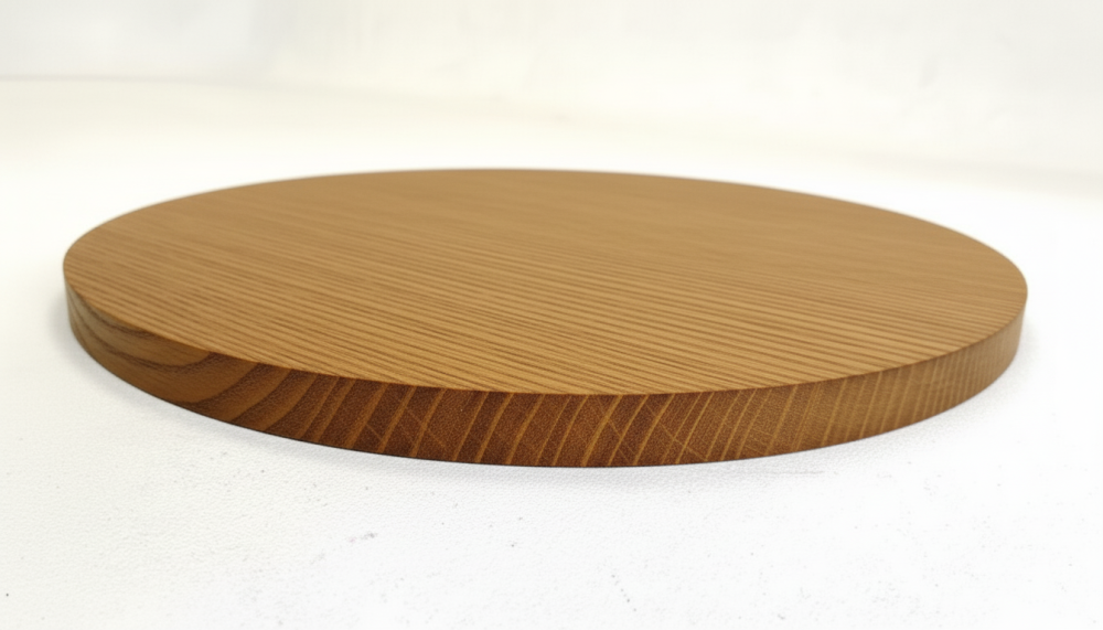 Столешница шпон дуба на основе ВЛАГОСТОЙКОГО МДФ (Круглая) Дуб Коньяк_10