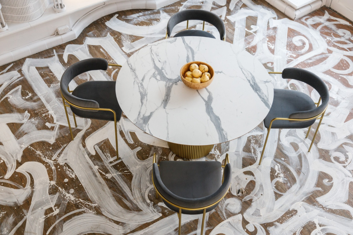 Столешница HPL на основе фанеры влагостойкая - толщина 19 мм (квадратная) Мрамор Матовый_12