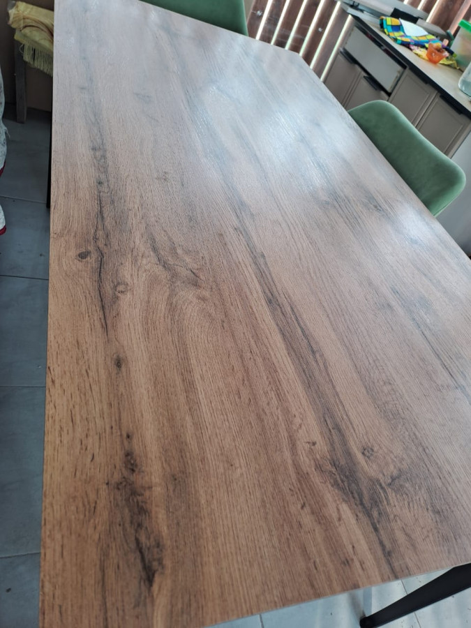 Столешница HPL на основе фанеры влагостойкая - толщина 19 мм (квадратная) Дуб Вотан_26