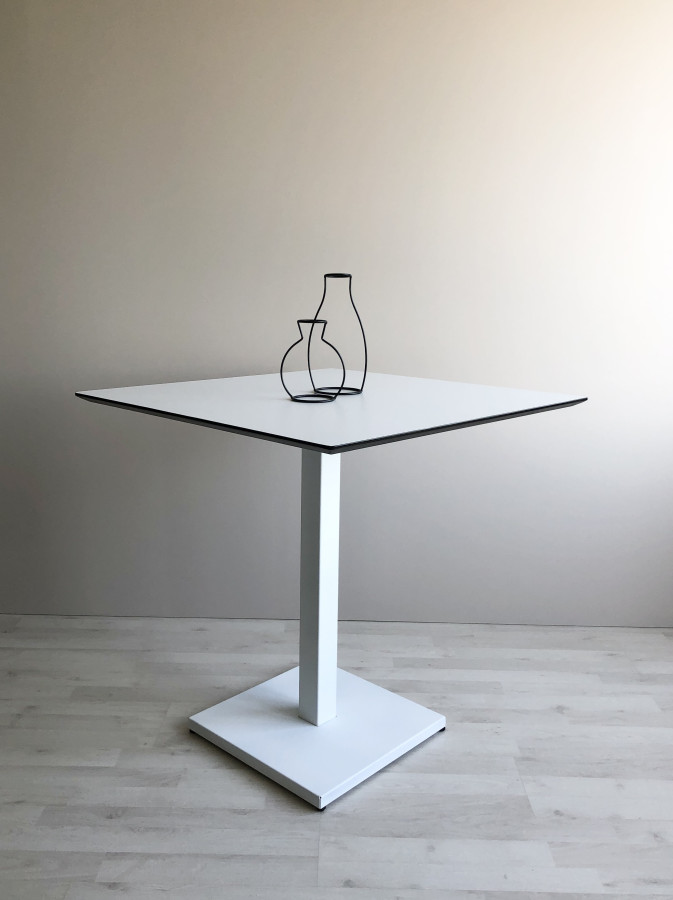 Столешница HPL на основе фанеры влагостойкая - толщина 19 мм (квадратная) Белый_3