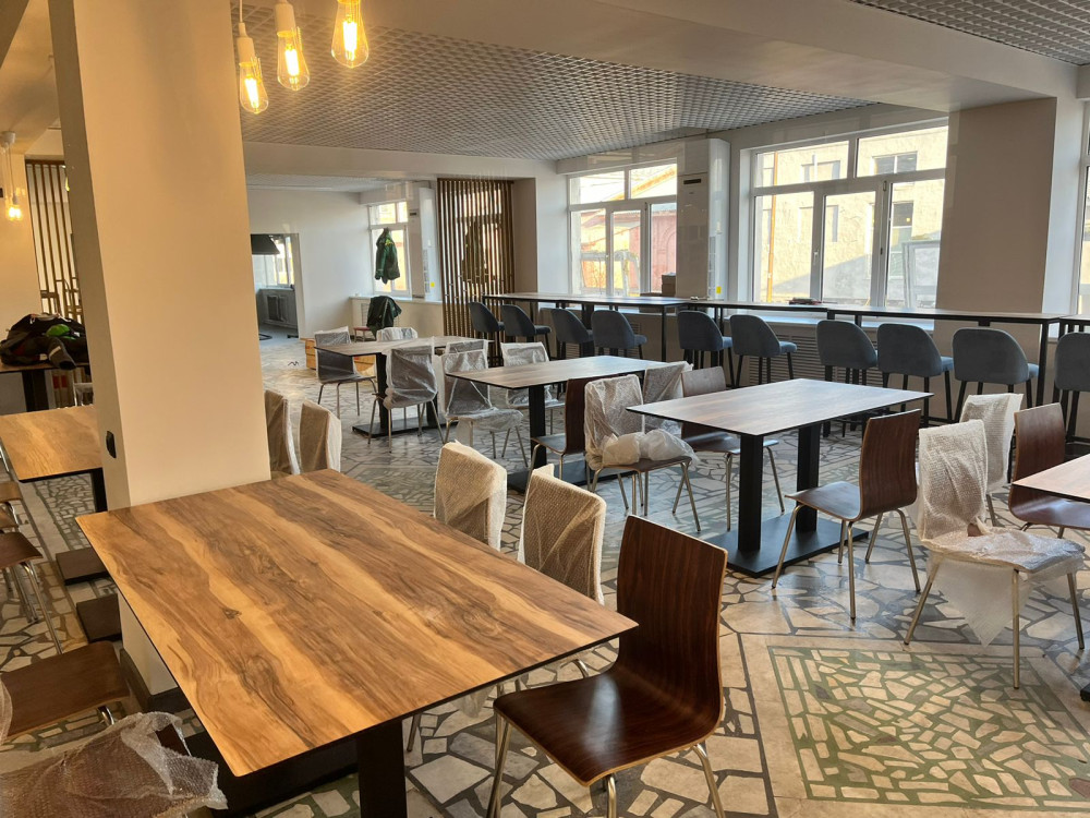 Столешница HPL на основе фанеры влагостойкая - толщина 19 мм (квадратная) Индийское дерево_23