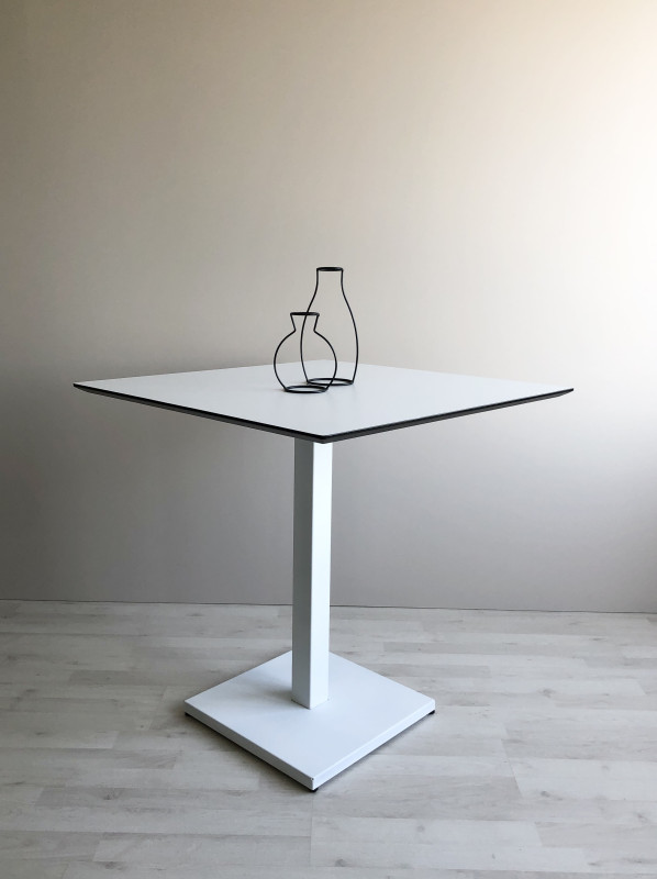 Столешница HPL на основе фанеры влагостойкая - толщина 19 мм (квадратная) Белый_3