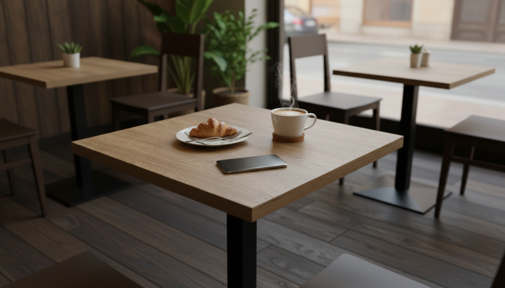 Столешница HPL на основе МДФ (квадратная) Дуб Сонома_30