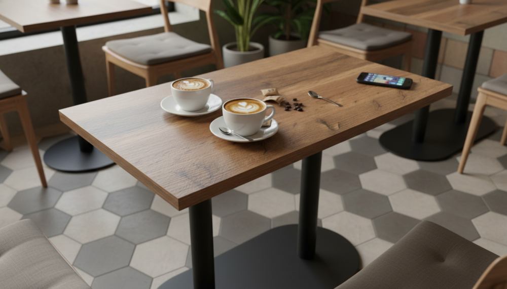 Столешница HPL на основе МДФ (прямоугольная) Дуб Вотан_26