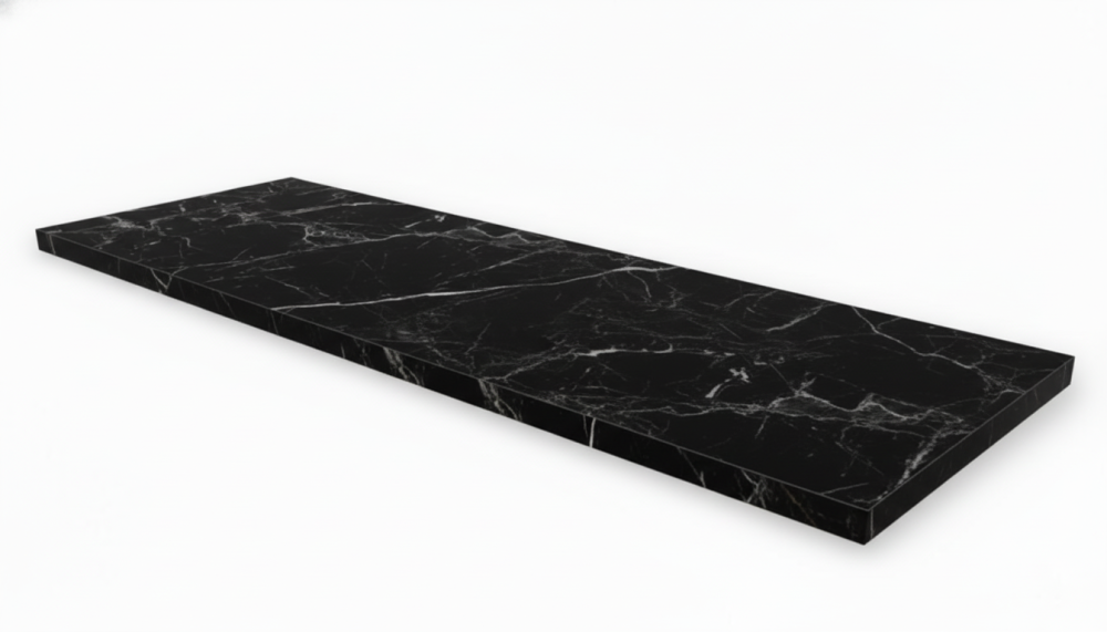 Столешница HPL на основе МДФ (прямоугольная) Мрамор Марквина Глянец_15