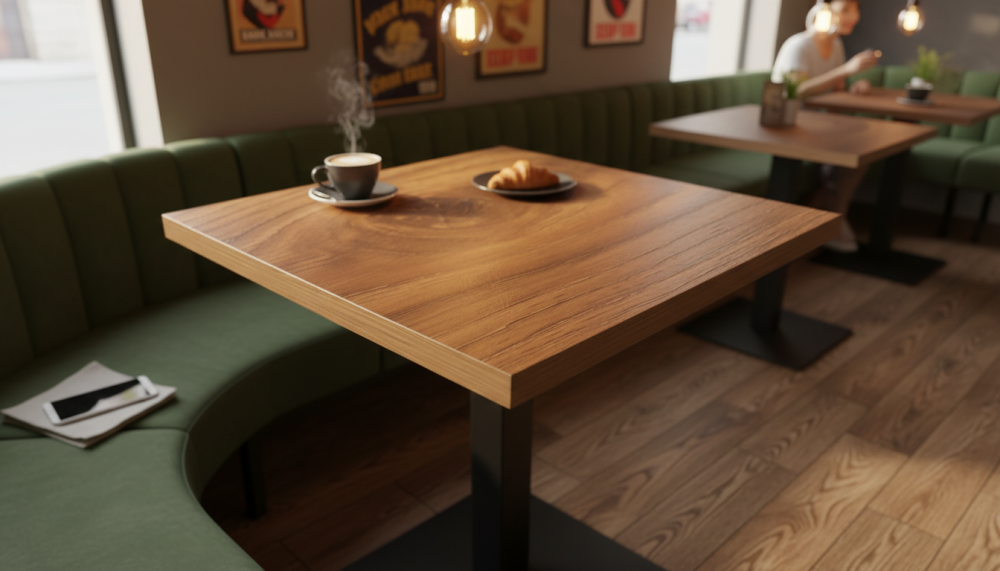 Столешница HPL на основе МДФ (квадратная) Дуб Каньон Касл_28