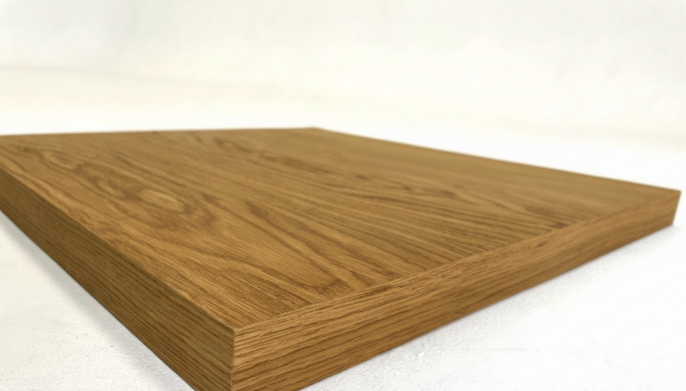 Столешница шпон дуба на основе ВЛАГОСТОЙКОГО МДФ (квадратная)