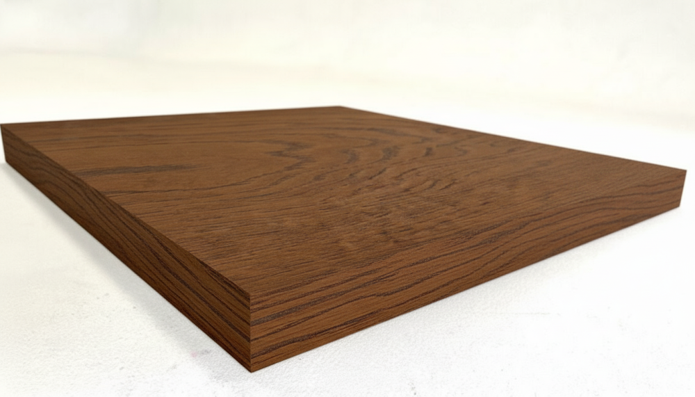 Столешница шпон дуба на основе ВЛАГОСТОЙКОГО МДФ (квадратная) Шоколад_4