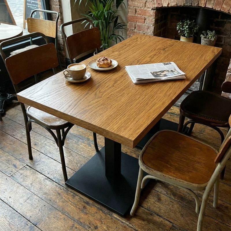 Столешница шпон дуба на основе ВЛАГОСТОЙКОГО МДФ (прямоугольная) Дуб Коньяк_11