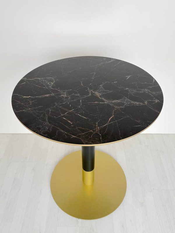 Столешница HPL на основе фанеры влагостойкая - толщина 19 мм (круглая) Мрамор Глянец_22