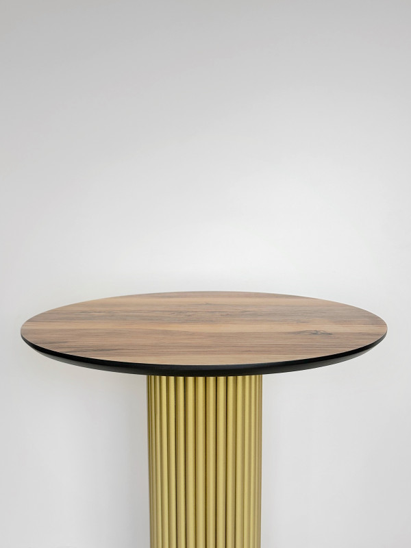 Столешница HPL на основе фанеры влагостойкая - толщина 19 мм (круглая) Индийское дерево_38