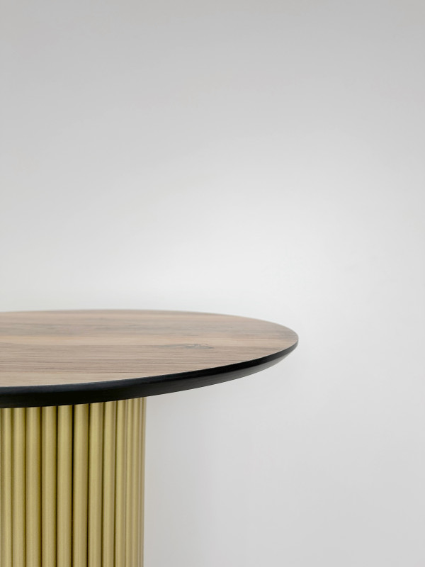 Столешница HPL на основе фанеры влагостойкая - толщина 19 мм (круглая) Индийское дерево_37