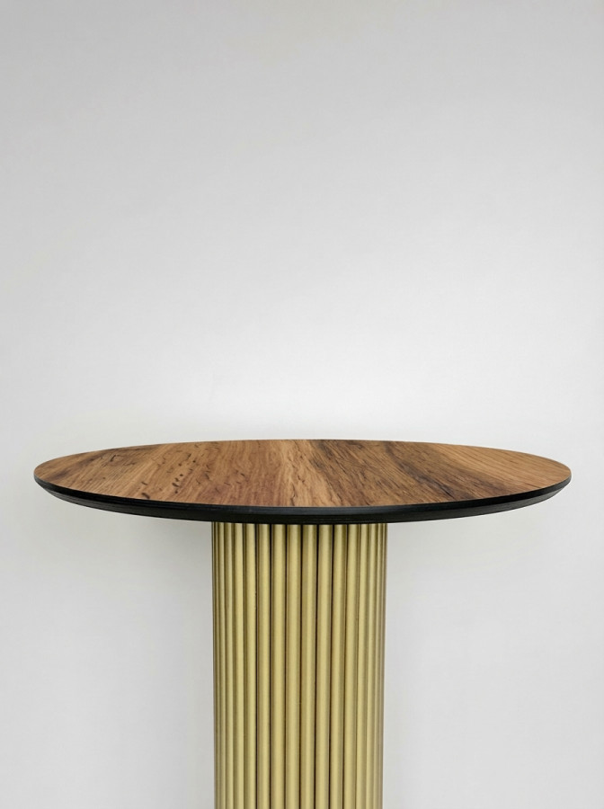 Столешница HPL на основе фанеры влагостойкая - толщина 19 мм (круглая) Дуб Вотан_28