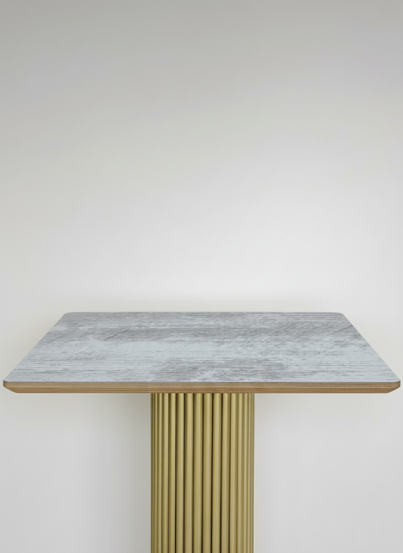 Столешница HPL на основе фанеры влагостойкая - толщина 19 мм (прямоугольная) Бетон_4