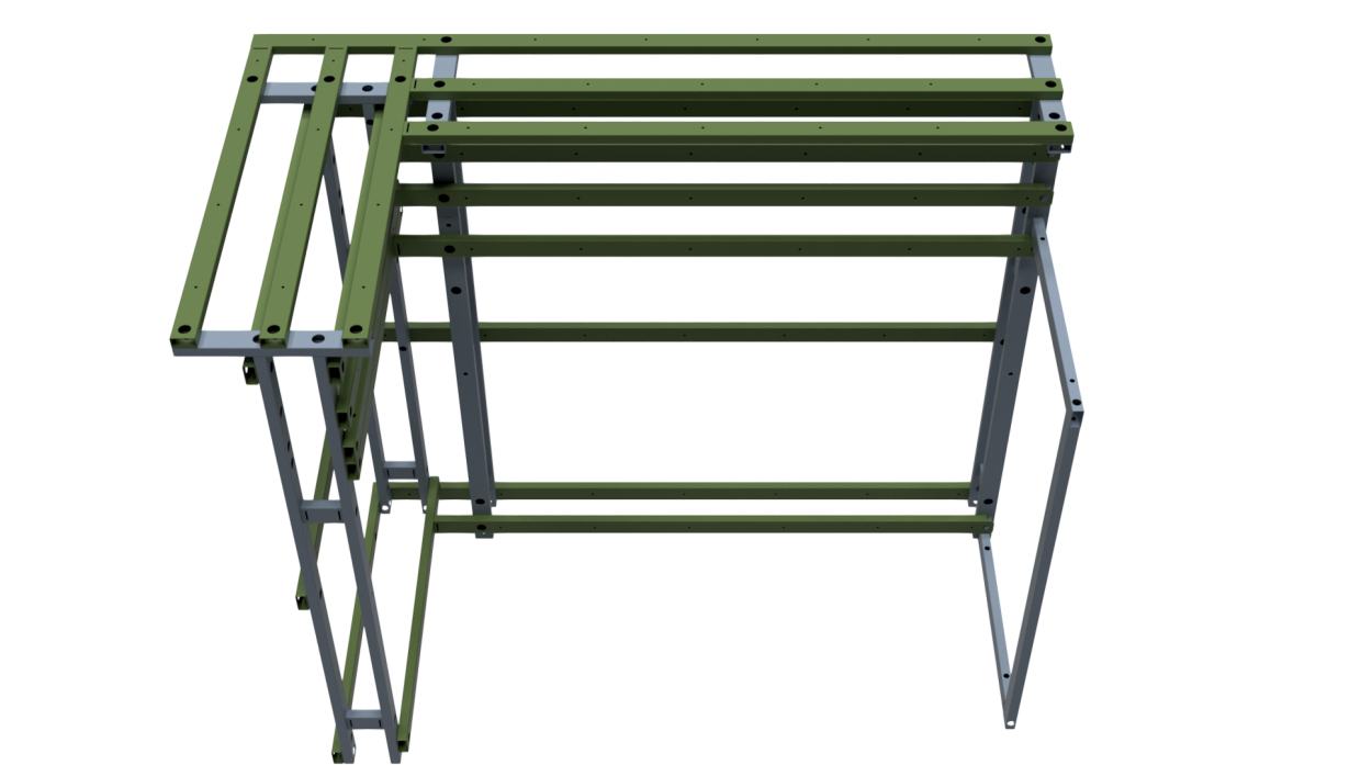 Металлический каркас для барной стойки